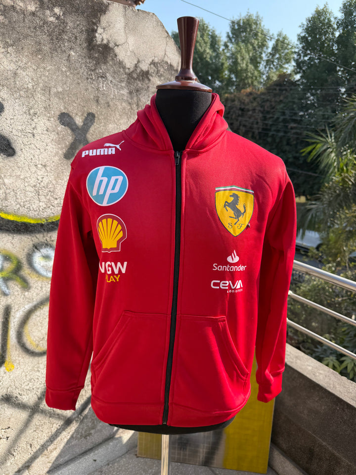 Ferrari zip up hoodie